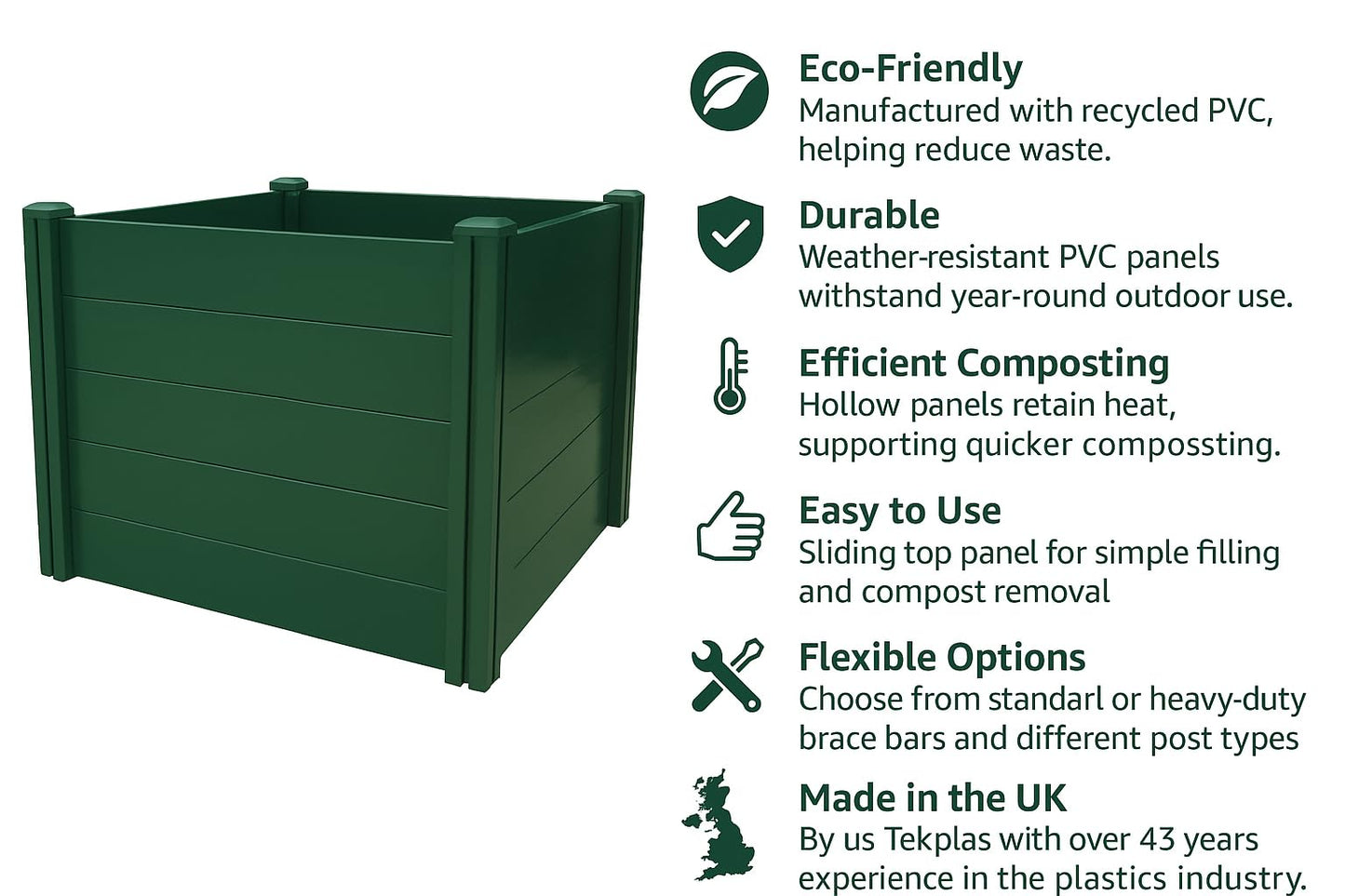 Plastic Compost Bin 500 Litre