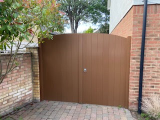 PVC Double Gates for Driveways and Gardens | W: 1500 - 2000mm, H: 1800mm | Flat Top
