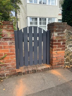 Plastic Path Gate Slatted | Arched Top | W: 600 - 1200mm, H: 900mm