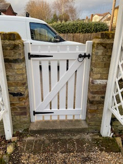 Garden Path Gate Slatted | Flat Top | W: 600 - 1200mm, H: 900mm