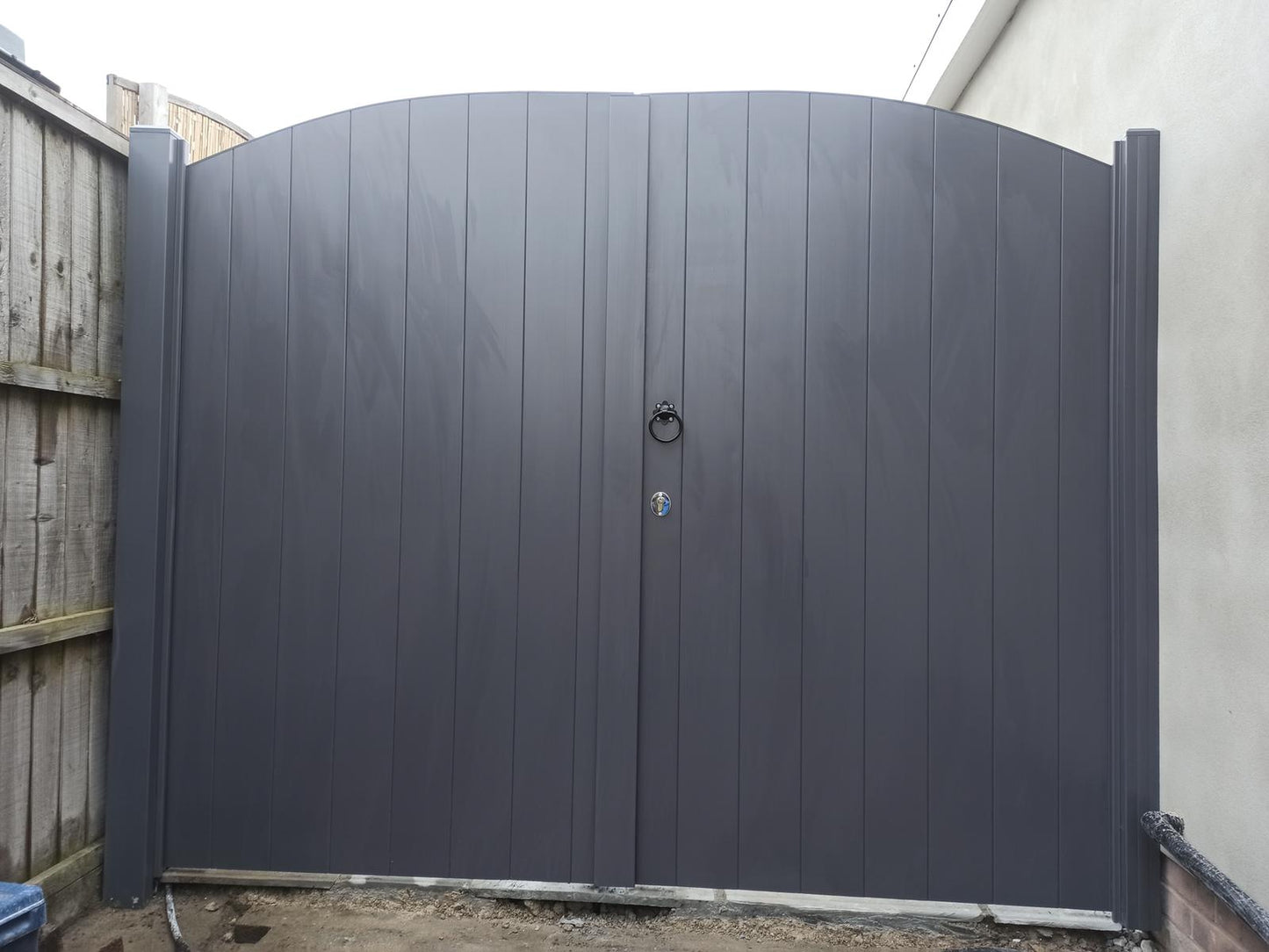 PVC Double Gates for Driveways and Gardens | W: 1500 - 2000mm, H: 1800mm | Flat Top