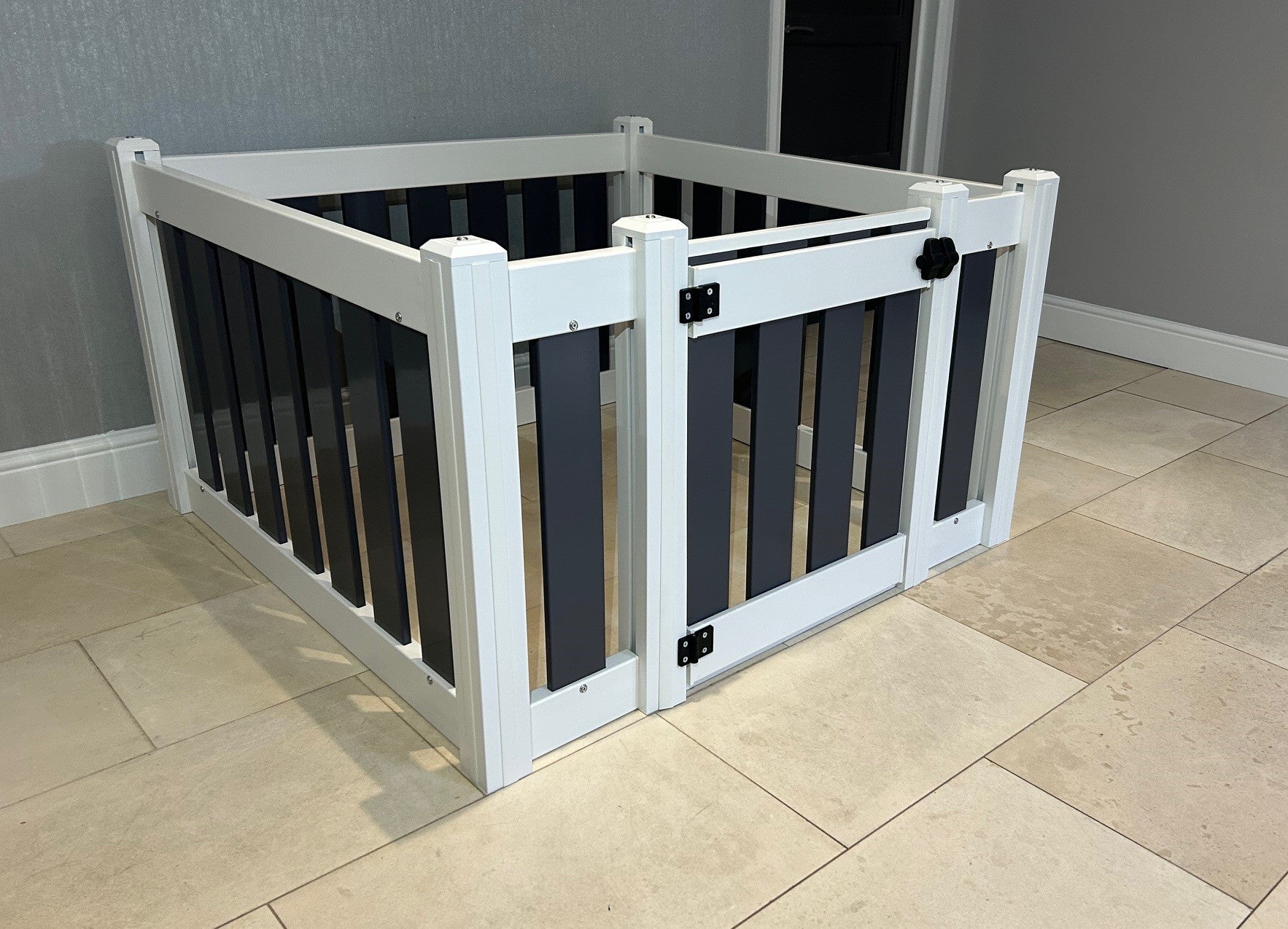 Baby and Toddler Playpen with Gate Panel – Tekplas