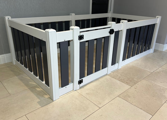 Baby and Toddler Playpen with Gate - 6 Panel