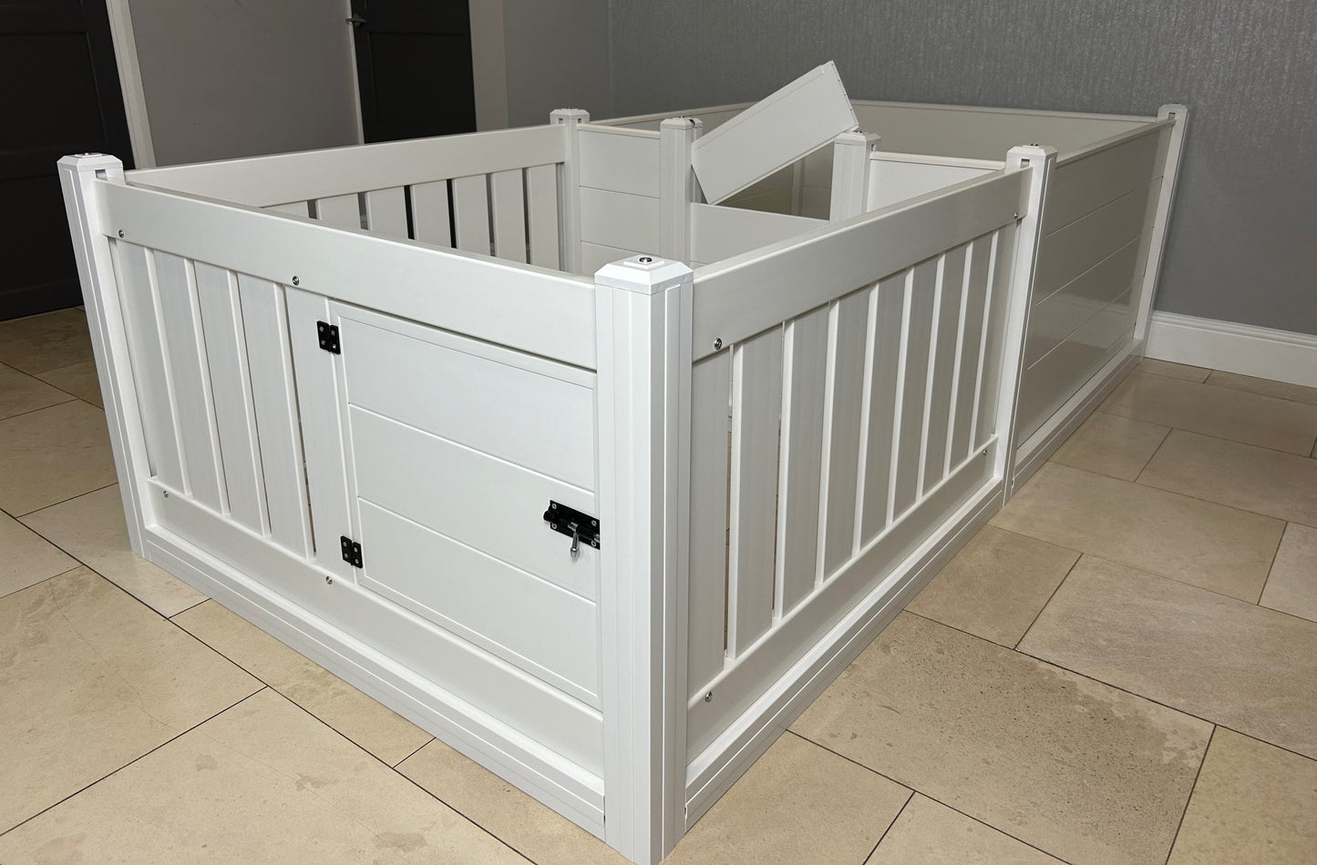 Whelping Box with Playpen White