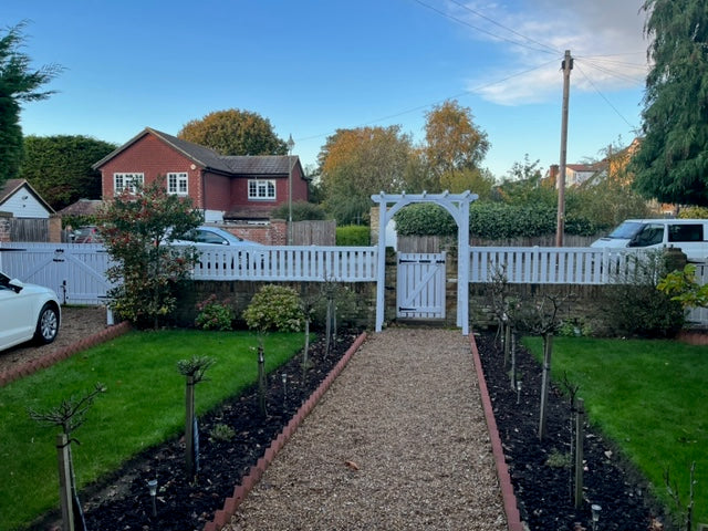Garden Path Gate Slatted | Flat Top | W: 600 - 1200mm, H: 900mm