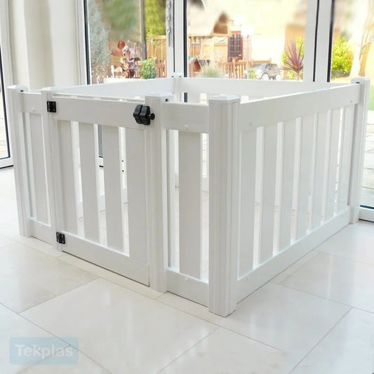 Baby and Toddler Playpen with Gate - 4 Panel