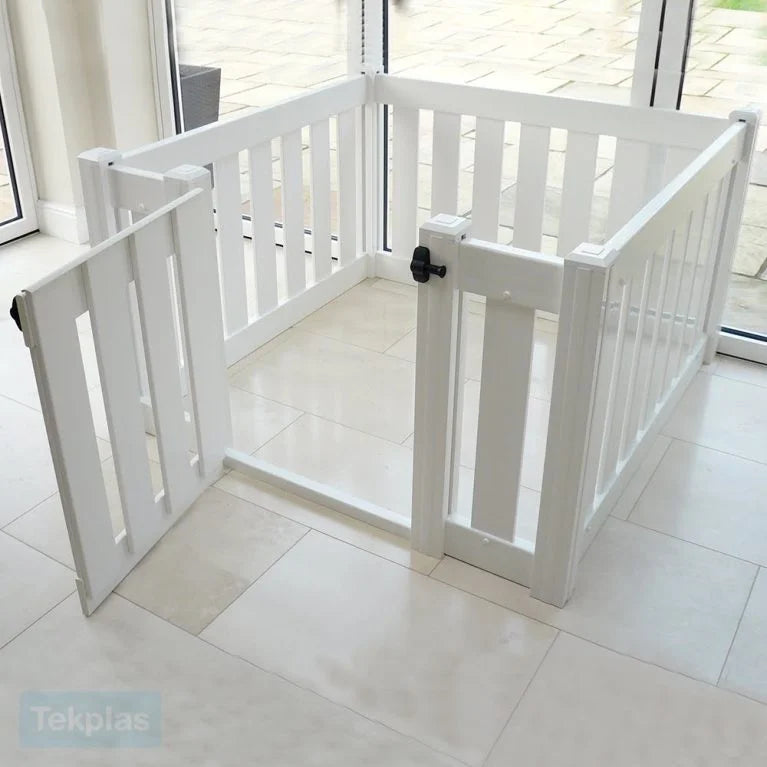 Baby and Toddler Playpen with Gate - 4 Panel