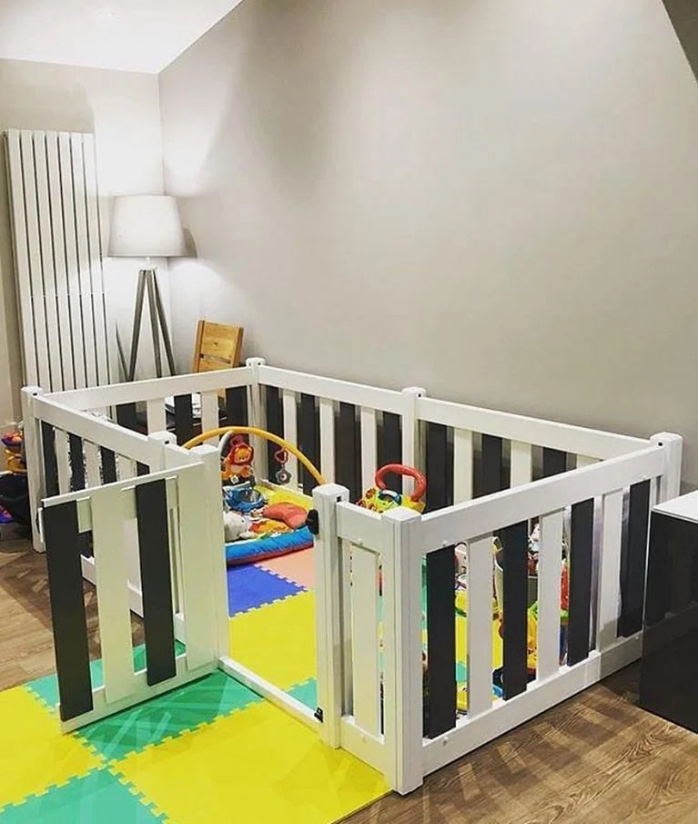 Baby and Toddler Playpen with Gate - 6 Panel