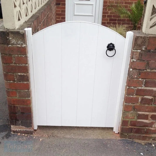 Small Garden Gate PVC | Arched Top | W: 600 - 1200mm, H: 900mm