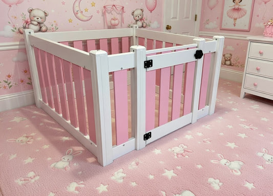 Baby and Toddler Playpen with Gate - 4 Panel
