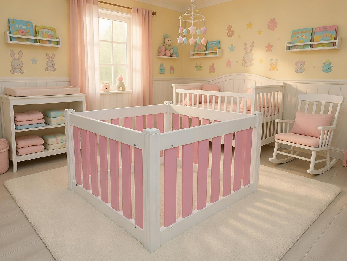 Baby and Toddler Playpen - 4 Panel - No Gate