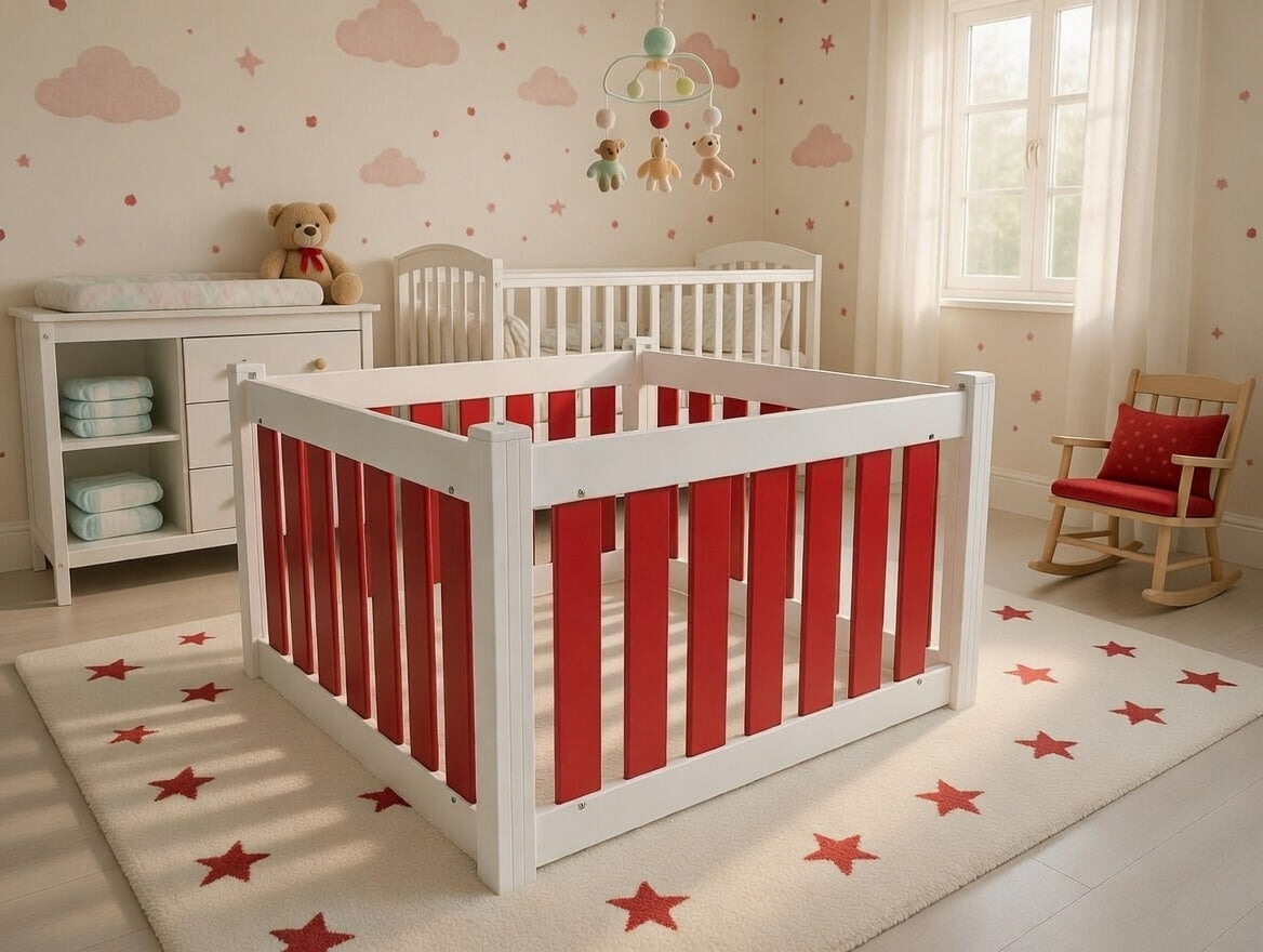 Baby and Toddler Playpen - 4 Panel - No Gate
