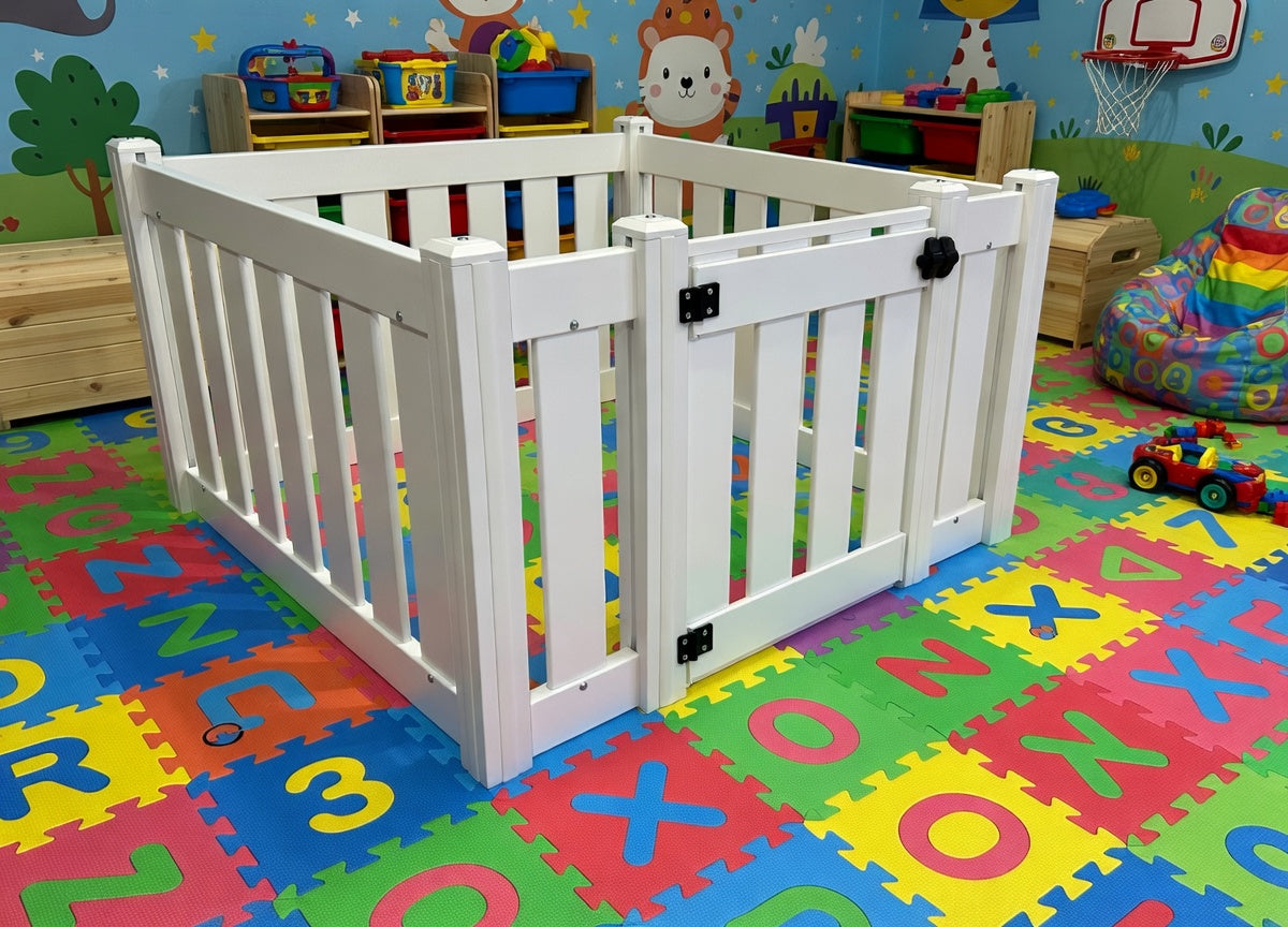 Baby and Toddler Playpen with Gate - 4 Panel