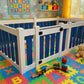 Baby and Toddler Playpen with Gate - 6 Panel