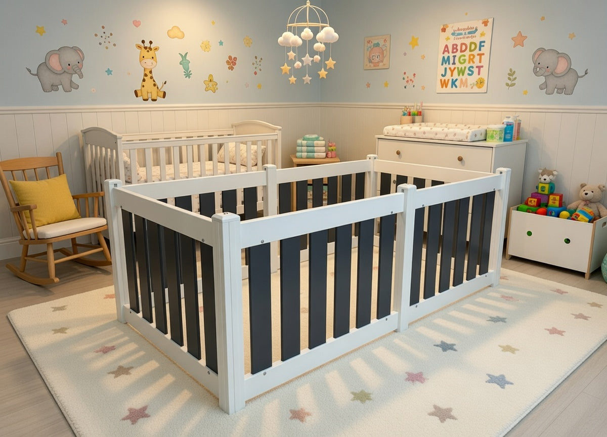 Baby and Toddler Playpen - 6 Panel - No Gate