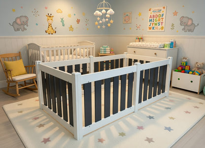 Baby and Toddler Playpen - 6 Panel - No Gate