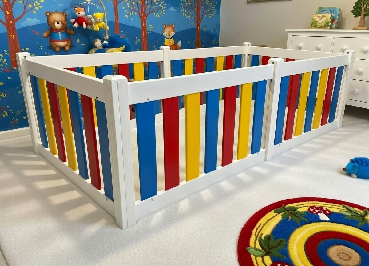 Baby and Toddler Playpen - 6 Panel - No Gate