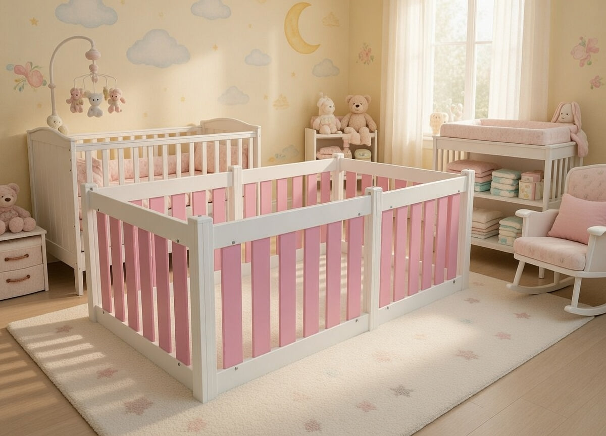 Baby and Toddler Playpen - 6 Panel - No Gate