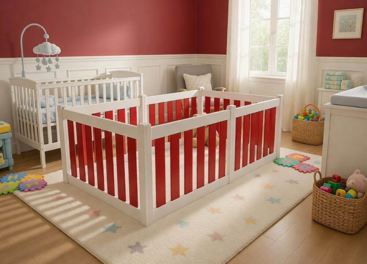 Baby and Toddler Playpen - 6 Panel - No Gate