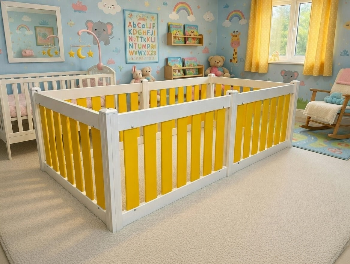 Baby and Toddler Playpen - 6 Panel - No Gate