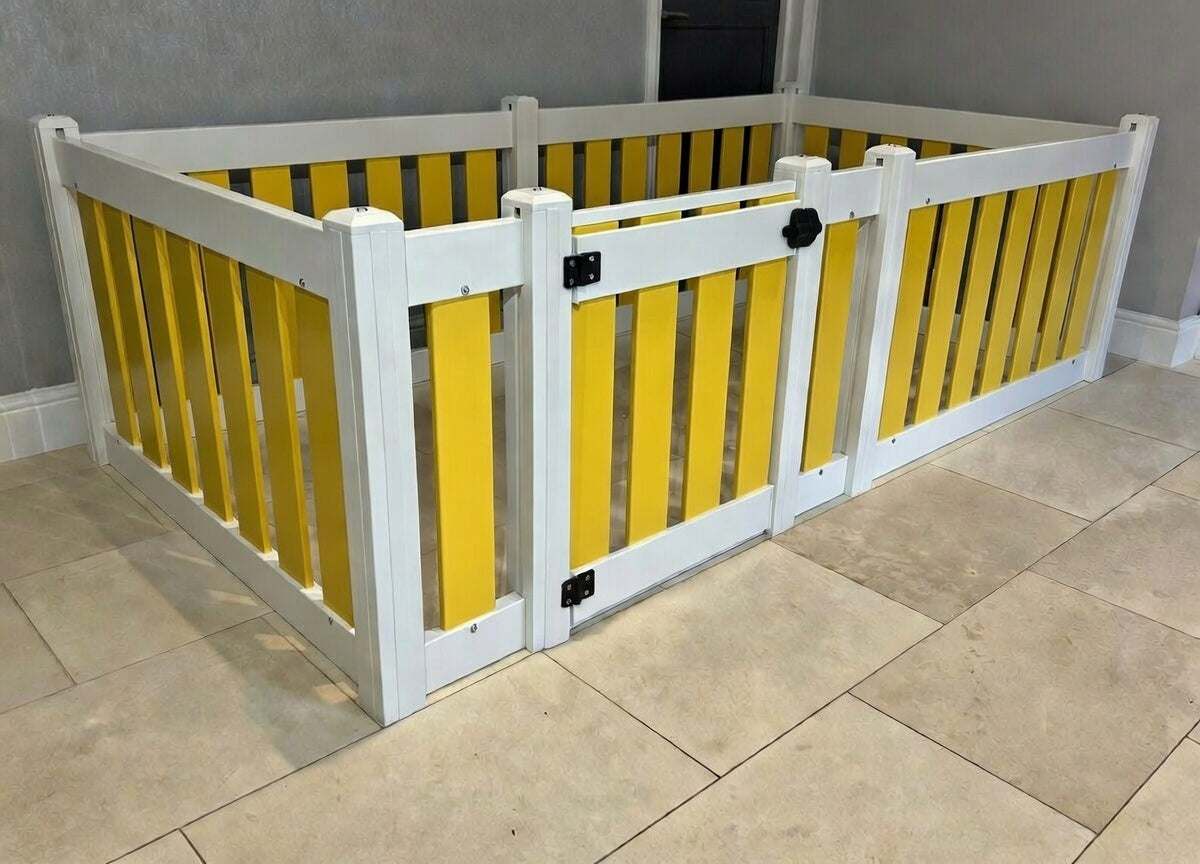 Baby and Toddler Playpen with Gate - 6 Panel