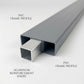 Plastic Slatted Side Gate Full Screen | W: 901 - 1200mm, H: 1800mm | Arched Top