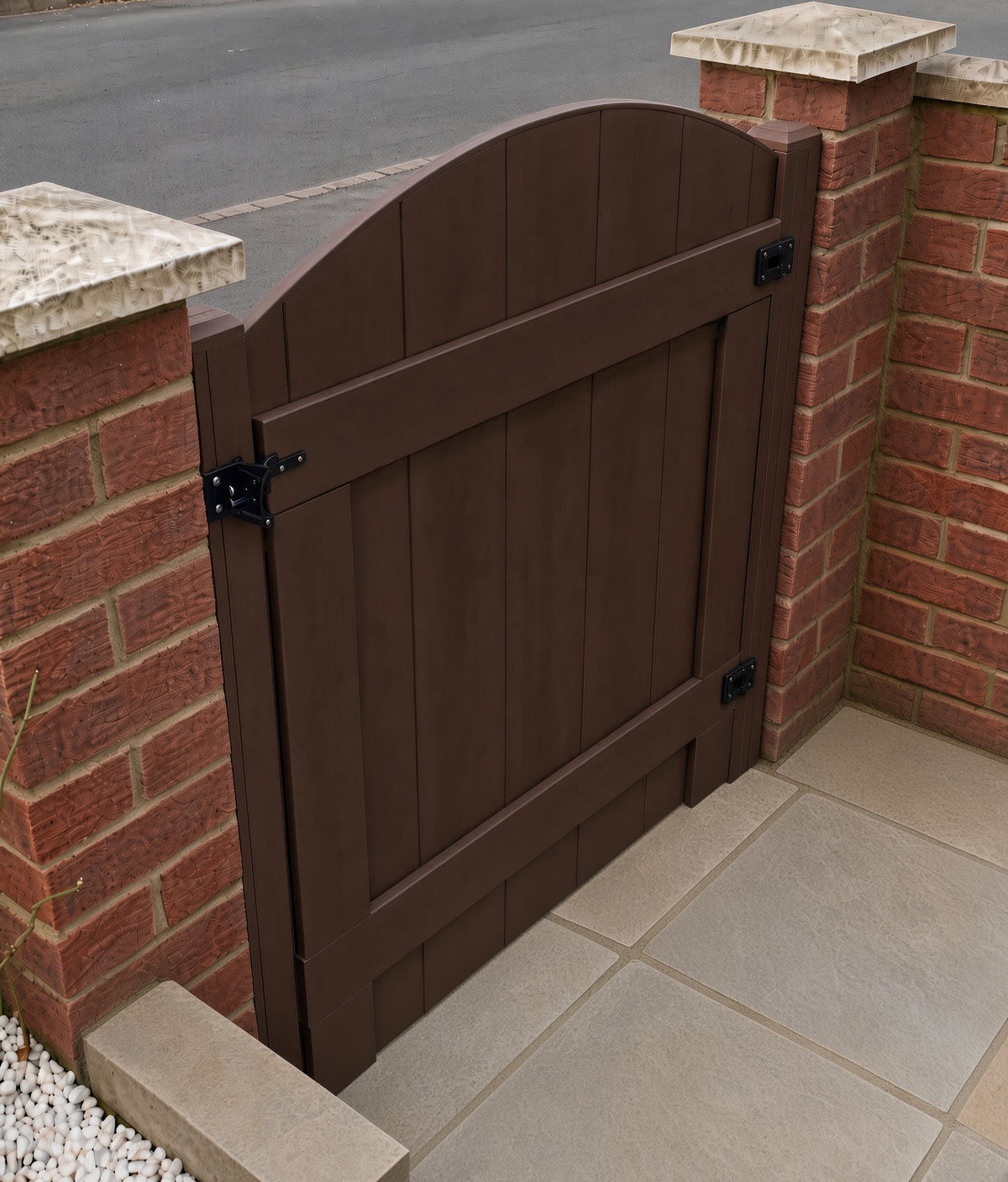 Small Garden Gate PVC | Arched Top | W: 600 - 1200mm, H: 900mm