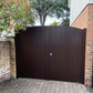 Double Gates with Aluminium Frame | Arched Top | W: 2.8m - 3.6m, H: 1800mm