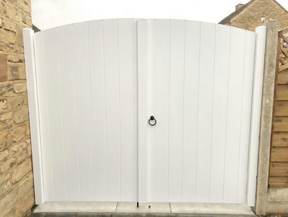 Double Gates with Aluminium Frame | Arched Top | W: 2.8m - 3.6m, H: 1800mm
