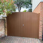 PVC Double Gates for Driveways and Gardens | W: 2401 - 2750mm, H: 1800mm | Arched Top