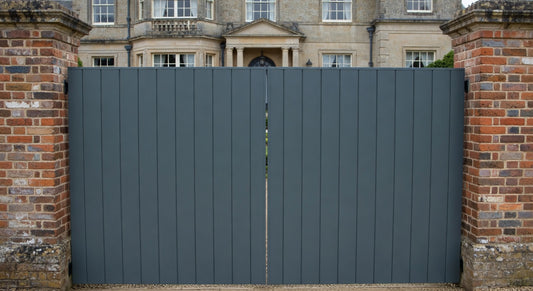 Double Gates with Aluminium Frame | Flat Top | W: 2.8m - 3.6m, H: 1800mm