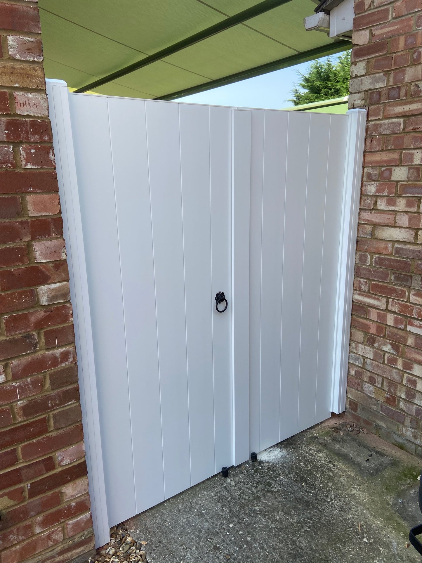 Double Gates with Aluminium Frame | Flat Top | W: 2.8m - 3.6m, H: 1800mm