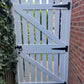 Plastic Slatted Side Gate Full Screen | W: 1200 - 1400mm, H: 1800mm | Arched Top