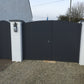 PVC Double Gates for Driveways and Gardens | W: 1500 - 2000mm, H: 1800mm | Arched Top