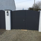 PVC Double Gates for Driveways and Gardens | W: 2401 - 2750mm, H: 1800mm | Arched Top