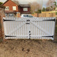 Slatted Double Driveway Gate | W: 1951 mm - 2500 mm, H: 1100mm (Standard)