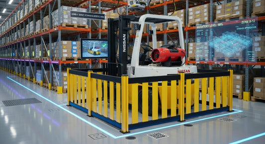 Safety Barrier Fencing Grey and Yellow