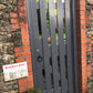 Plastic Slatted Side Gate Full Screen | W: 600 - 900mm, H: 1800mm  | Arched Top