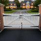 Slatted Double Driveway Gate | W: 1951 mm - 2500 mm, H: 1100 mm | Deluxe