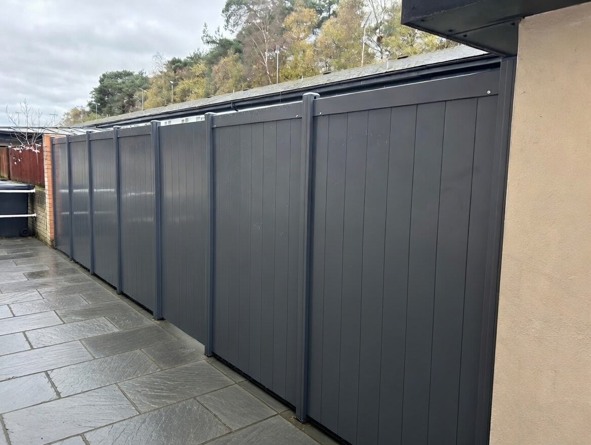 6ft High uPVC Garden Fence Panel (1800mm)