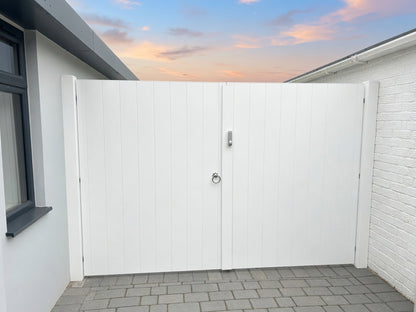 PVC Double Gates for Driveways and Gardens | W: 2401 - 2800mm, H: 1800mm | Flat Top