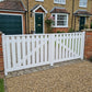 Slatted Double Driveway Gate | W: 1951 mm - 2500 mm, H: 1100 mm | Deluxe