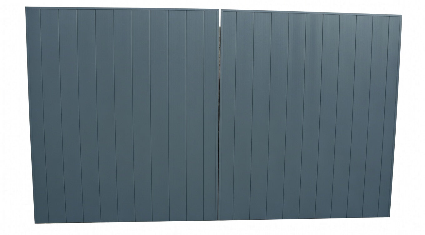 Double Gates with Aluminium Frame | Arched Top | W: 2.8m - 3.6m, H: 1800mm