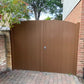 PVC Double Gates for Driveways and Gardens | W: 1500 - 2000mm, H: 1800mm | Arched Top