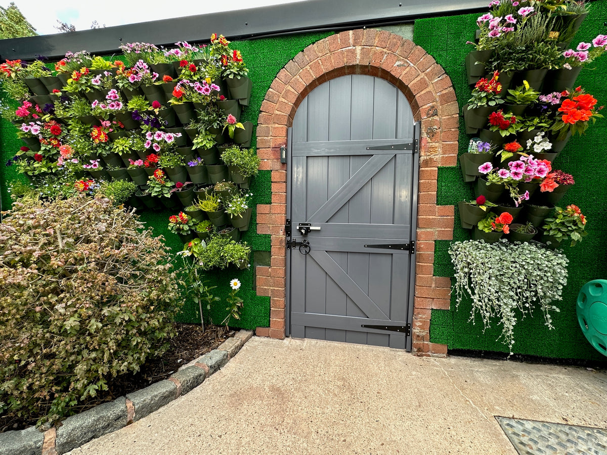Pvc Cladding Gate PVC Plastic Side Gate | W: 1201 - 1400mm, H: 1800mm | Arched Top – Tekplas