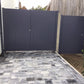 PVC Double Gates for Driveways and Gardens | W: 2001 - 2400mm, H: 1800mm | Flat Top