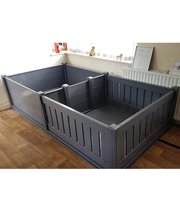 Whelping Box with Playpen for Dog Breeders