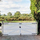 Slatted Double Driveway Gate | W: 1951 mm - 2500 mm, H: 1100 mm | Deluxe