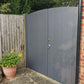PVC Double Gates for Driveways and Gardens | W: 2401 - 2750mm, H: 1800mm | Arched Top