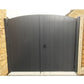 PVC Double Gates for Driveways and Gardens | W: 1500 - 2000mm, H: 1800mm | Arched Top